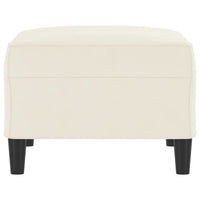 Poggiapiedi Crema 70x55x41 cm in Velluto 349325