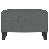 Poggiapiedi Grigio Scuro 60x50x41 cm in Tessuto