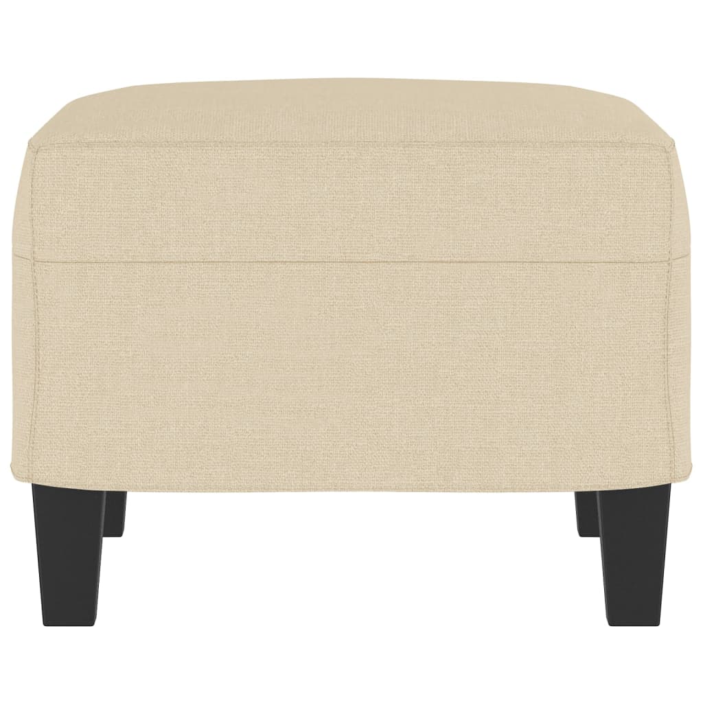 Poggiapiedi Crema 60x50x41 cm in Tessuto 349329