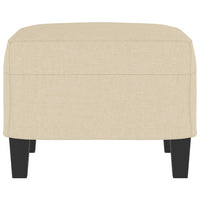 Poggiapiedi Crema 60x50x41 cm in Tessuto 349329