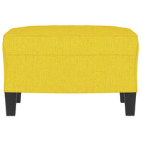 Poggiapiedi Giallo Chiaro 60x50x41 cm in Tessuto 349332
