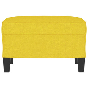 Poggiapiedi Giallo Chiaro 60x50x41 cm in Tessuto 349332
