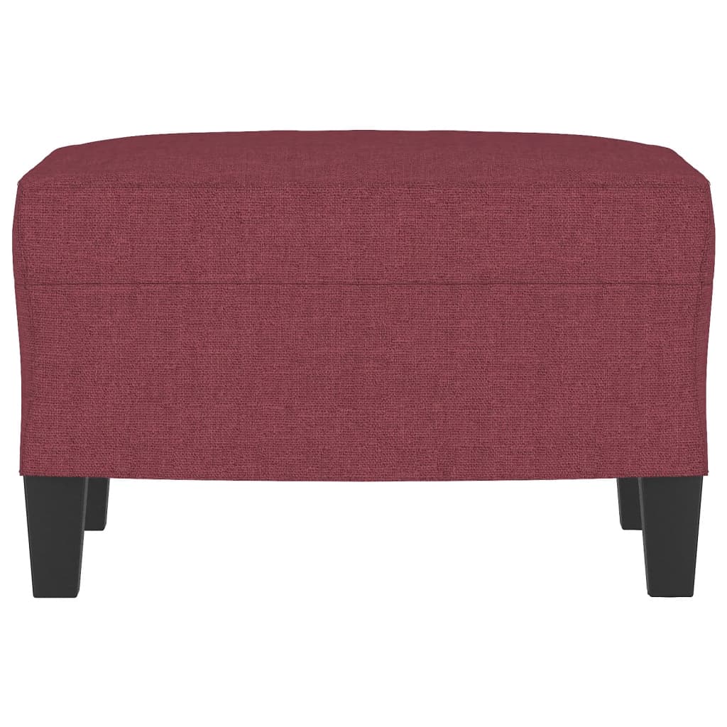 Poggiapiedi Rosso Vino 60x50x41 cm in Tessuto 349333