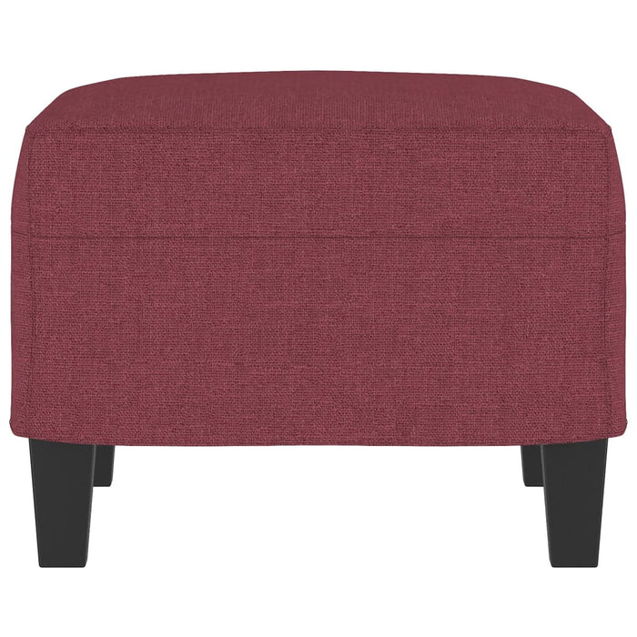 Poggiapiedi Rosso Vino 60x50x41 cm in Tessuto 349333