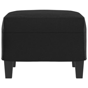 Poggiapiedi Nero 60x50x41 cm in Similpelle