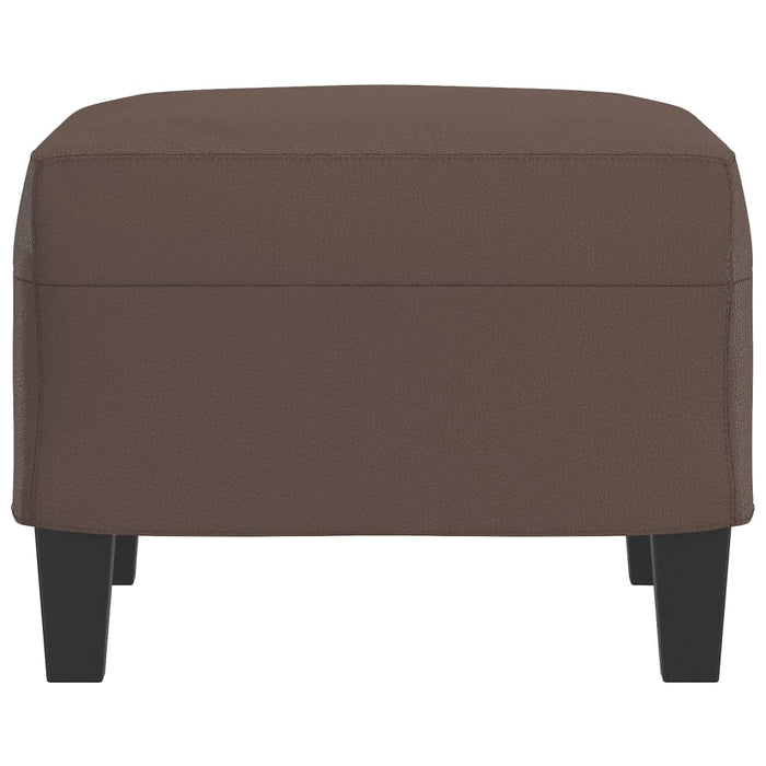 Poggiapiedi Marrone 60x50x41 cm in Similpelle 349337