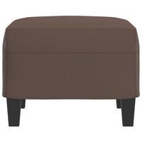 Poggiapiedi Marrone 60x50x41 cm in Similpelle