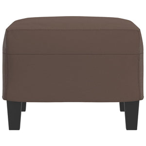 Poggiapiedi Marrone 60x50x41 cm in Similpelle