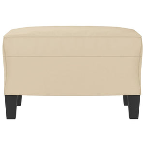 Poggiapiedi Crema 60x50x41 cm in Tessuto Microfibra 349345