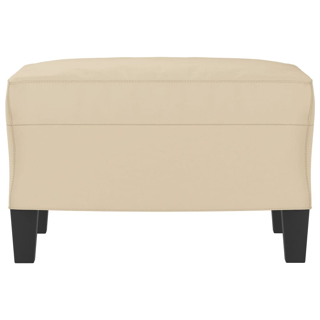 Poggiapiedi Crema 60x50x41 cm in Tessuto Microfibra cod mxl 67708