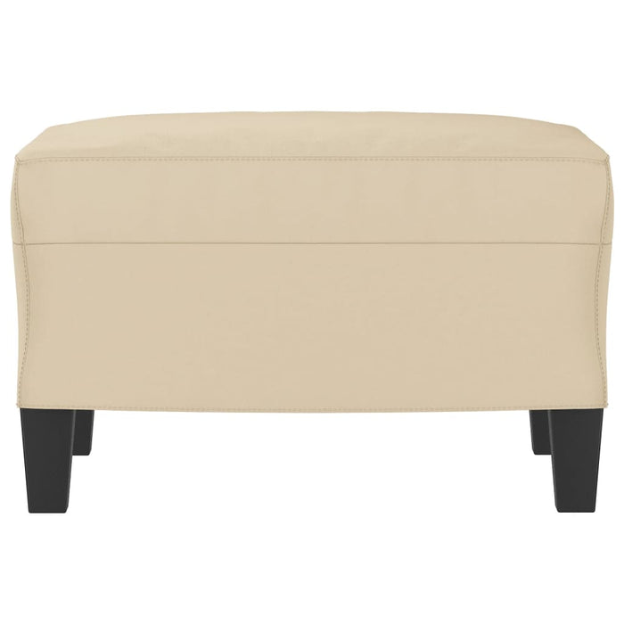 Poggiapiedi Crema 60x50x41 cm in Tessuto Microfibra cod mxl 67708