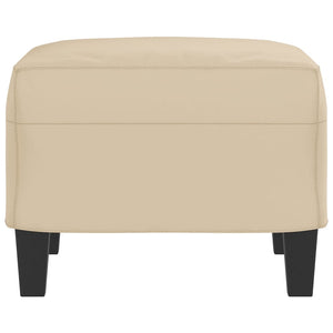Poggiapiedi Crema 60x50x41 cm in Tessuto Microfibra 349345
