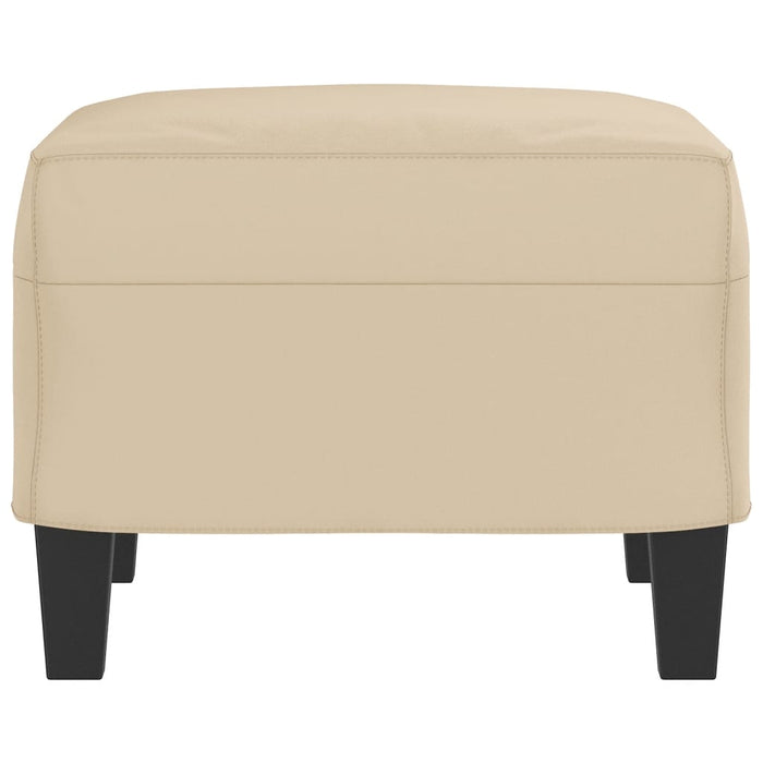 Poggiapiedi Crema 60x50x41 cm in Tessuto Microfibra cod mxl 67708