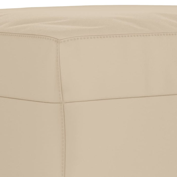 Poggiapiedi Crema 60x50x41 cm in Tessuto Microfibra cod mxl 67708