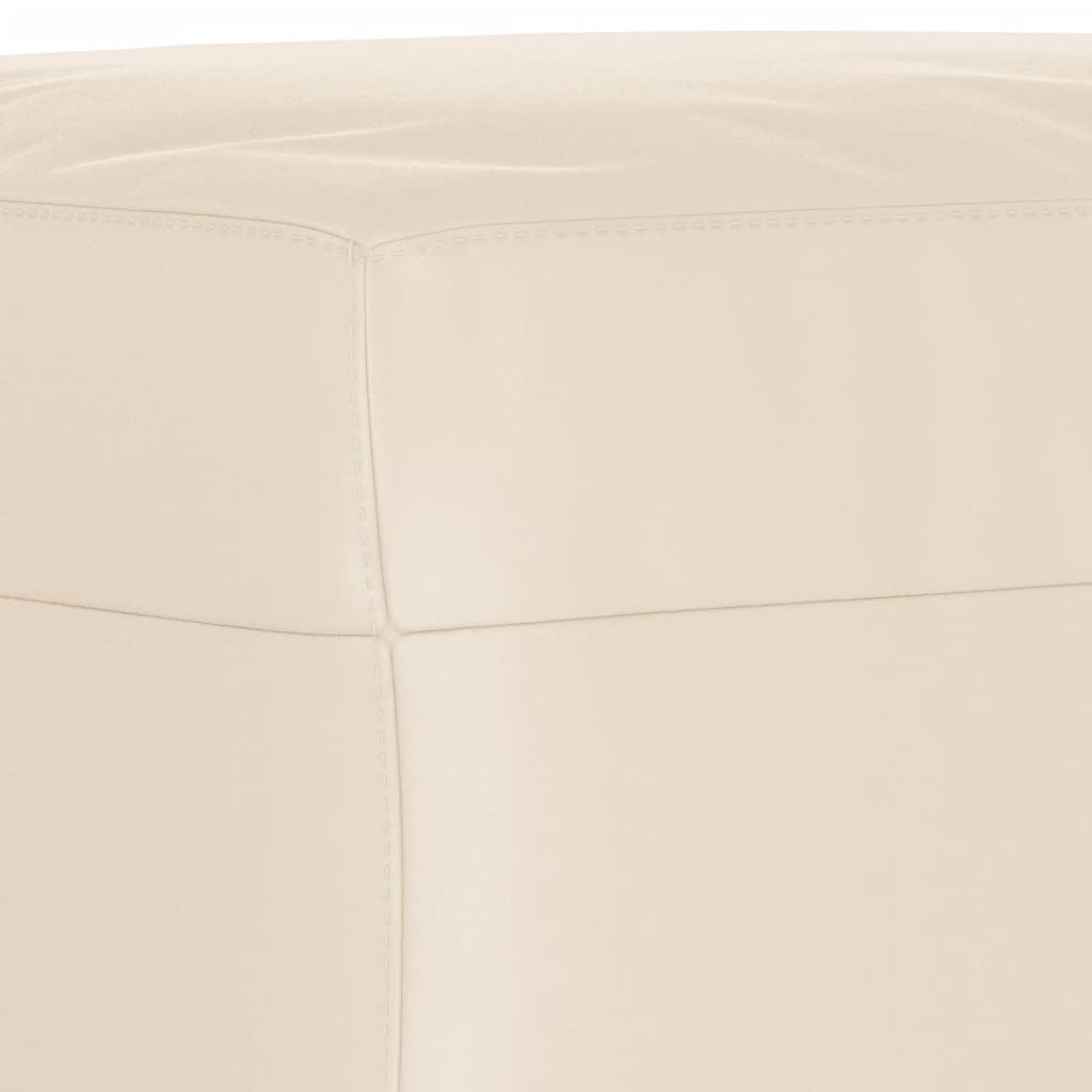 vidaXL Poggiapiedi Beige 60x50x41 cm in Tessuto Microfibra