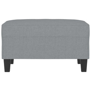Poggiapiedi Grigio Chiaro 70x55x41 cm in Tessuto 349347