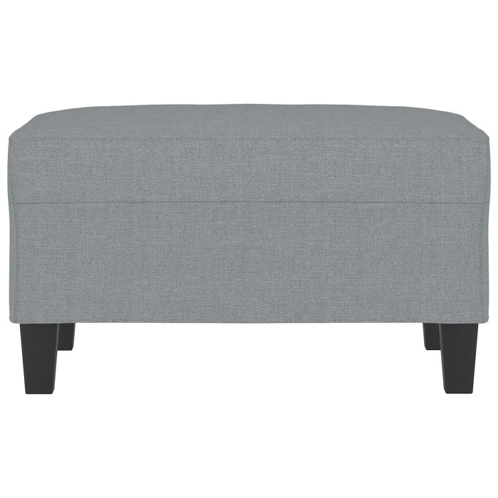 Poggiapiedi Grigio Chiaro 70x55x41 cm in Tessuto 349347