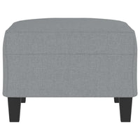 Poggiapiedi Grigio Chiaro 70x55x41 cm in Tessuto 349347