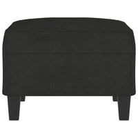 Poggiapiedi Nero 70x55x41 cm in Tessuto 349351