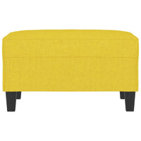 Poggiapiedi Giallo Chiaro 70x55x41 cm in Tessuto 349352