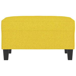 Poggiapiedi Giallo Chiaro 70x55x41 cm in Tessuto 349352