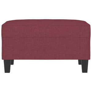 Poggiapiedi Rosso Vino 70x55x41 cm in Tessuto 349353