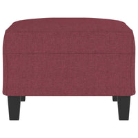 Poggiapiedi Rosso Vino 70x55x41 cm in Tessuto cod mxl 60341