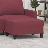 Poggiapiedi Rosso Vino 70x55x41 cm in Tessuto cod mxl 60341