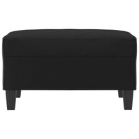 Poggiapiedi Nero 70x55x41 cm in Similpelle 349355