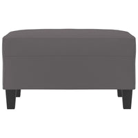 Poggiapiedi Grigio 70x55x41 cm in Similpellecod mxl 78614