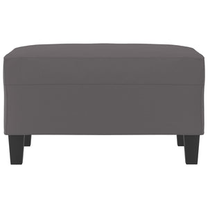 Poggiapiedi Grigio 70x55x41 cm in Similpellecod mxl 78614