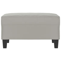 Poggiapiedi Grigio Chiaro 70x55x41 cm in Tessuto Microfibra 349362