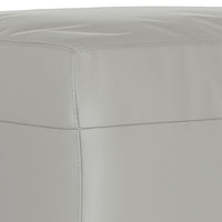 Poggiapiedi Grigio Chiaro 70x55x41 cm in Tessuto Microfibra 349362