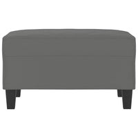 Poggiapiedi Grigio Scuro 70x55x41 cm in Tessuto Microfibra 349363