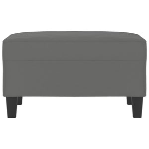 Poggiapiedi Grigio Scuro 70x55x41 cm in Tessuto Microfibra 349363