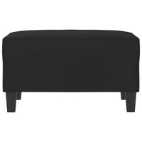 Poggiapiedi Nero 70x55x41 cm in Tessuto Microfibra cod mxl 65136