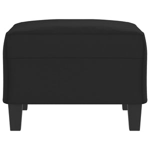 Poggiapiedi Nero 70x55x41 cm in Tessuto Microfibra 349364