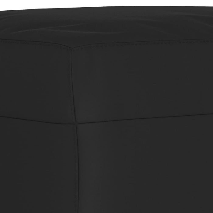 Poggiapiedi Nero 70x55x41 cm in Tessuto Microfibra 349364