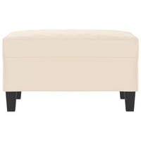 Poggiapiedi Beige 70x55x41 cm in Tessuto Microfibra 349366