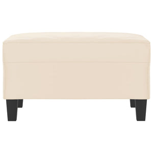 Poggiapiedi Beige 70x55x41 cm in Tessuto Microfibracod mxl 71412