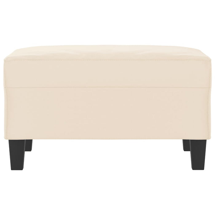 Poggiapiedi Beige 70x55x41 cm in Tessuto Microfibracod mxl 71412