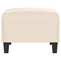 Poggiapiedi Beige 70x55x41 cm in Tessuto Microfibra 349366