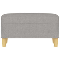 Panca panca 70 x 35 x 41 cm tessuto grigio chiaro 02_0010585