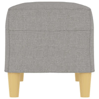 Panca Grigio chiaro 70x35x41 cm in Tessuto 349367