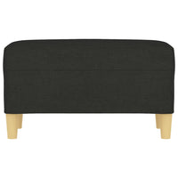 Panca Nero 70x35x41 cm in Tessuto 349371