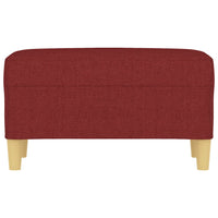 Panca Rosso Vino 70x35x41 cm in Tessuto cod mxl 63908