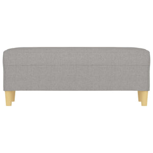 Panca panca 100 x 35 x 41 cm tessuto grigio chiaro 02_0010651