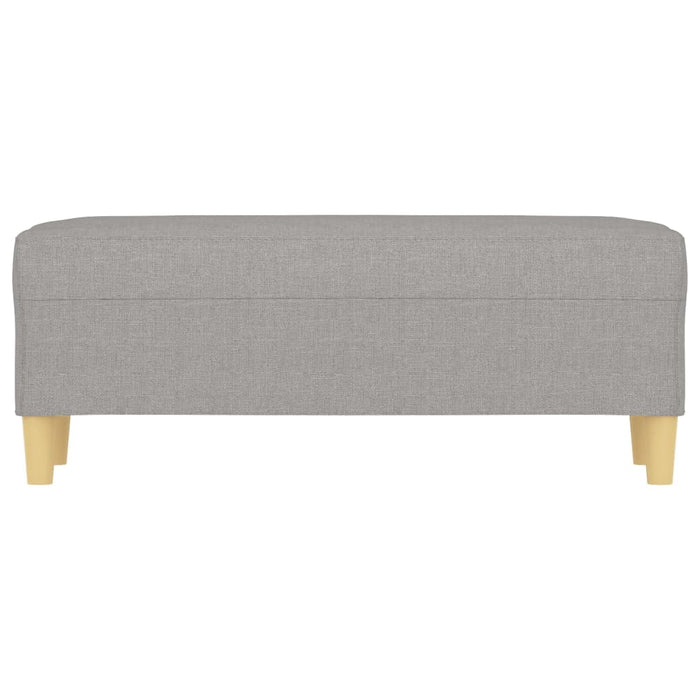 Panca panca 100 x 35 x 41 cm tessuto grigio chiaro 02_0010651