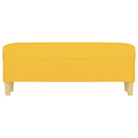 Panca Giallo Chiaro 100x35x41 cm in Tessuto