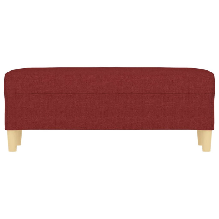 Panca rosso bordeaux x 100 x 35 x 41 cm tessuto 02_0010523